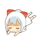 white crane girl（個別スタンプ：29）