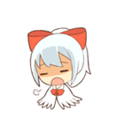white crane girl（個別スタンプ：30）