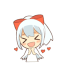 white crane girl（個別スタンプ：32）