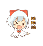 white crane girl（個別スタンプ：33）