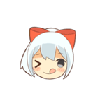 white crane girl（個別スタンプ：36）