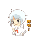 white crane girl（個別スタンプ：37）