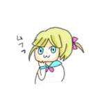 女の子と変な生き物たち（個別スタンプ：18）