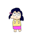 女の子と変な生き物たち（個別スタンプ：19）