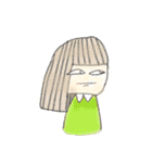 女の子と変な生き物たち（個別スタンプ：28）