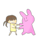 女の子と変な生き物たち（個別スタンプ：29）