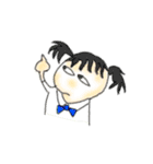 女の子と変な生き物たち（個別スタンプ：38）