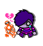 Purple Joker robot 3（個別スタンプ：23）