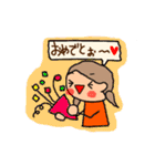 オレンジちゃん ふきだしversion7（個別スタンプ：36）