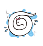 幸せを呼ぶ白ヘビちゃん（個別スタンプ：16）