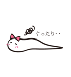 幸せを呼ぶ白ヘビちゃん（個別スタンプ：25）