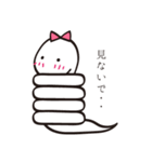 幸せを呼ぶ白ヘビちゃん（個別スタンプ：34）
