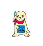 ゴールデンレトリバーぴんきぃのスタンプ（個別スタンプ：18）