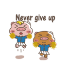 "Hiccup ＆ Oink" pigs (english version)（個別スタンプ：22）