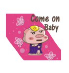 "Hiccup ＆ Oink" pigs (english version)（個別スタンプ：29）