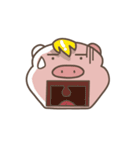 "Hiccup ＆ Oink" pigs (english version)（個別スタンプ：32）