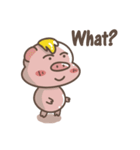 "Hiccup ＆ Oink" pigs (english version)（個別スタンプ：33）