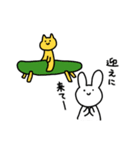 横柄でいいじゃねえかうさぎ（個別スタンプ：1）