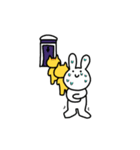 横柄でいいじゃねえかうさぎ（個別スタンプ：35）