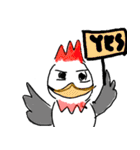 とさか鳥のキトさん。（個別スタンプ：1）