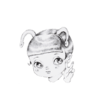 うちゅうじん(えんぴつ)（個別スタンプ：8）