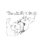 うちゅうじん(えんぴつ)（個別スタンプ：10）