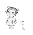うちゅうじん(えんぴつ)（個別スタンプ：13）
