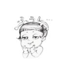 うちゅうじん(えんぴつ)（個別スタンプ：19）