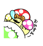 ブサカワきのこファミリー（個別スタンプ：40）