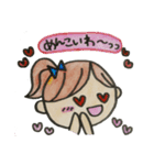 とても可愛い どさんこ女子（個別スタンプ：3）