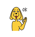ゆかいな黄色いいぬ（個別スタンプ：16）