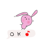 うさぎの吹き出し（個別スタンプ：11）