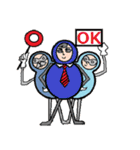 不屈のだるま（個別スタンプ：9）