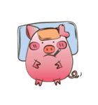 FAT COUPLE : PIG＆DOG（個別スタンプ：24）