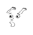 Face X Hand - Not the one you thinking！（個別スタンプ：38）
