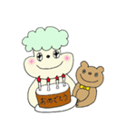 愉快なふたり もこりんとくまさん（個別スタンプ：34）