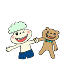愉快なふたり もこりんとくまさん（個別スタンプ：38）