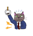 サラリーマン猫ろしかわさん（個別スタンプ：17）