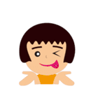 白馬に暮らす、白馬を楽しむ三姉妹（個別スタンプ：14）