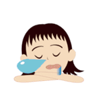 白馬に暮らす、白馬を楽しむ三姉妹（個別スタンプ：20）