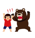 白馬に暮らす、白馬を楽しむ三姉妹（個別スタンプ：21）