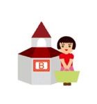白馬に暮らす、白馬を楽しむ三姉妹（個別スタンプ：30）