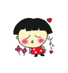ちびちゃんとワンコ（個別スタンプ：1）