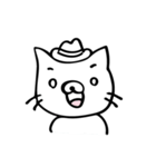 さらっと使えるねこ（個別スタンプ：1）