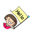 おかっぱちゃんの使えるスタンプ（個別スタンプ：1）