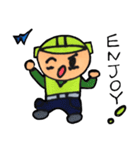 ヘルメット男子（個別スタンプ：11）