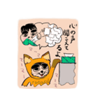 ルルだよ。（木版画風）（個別スタンプ：39）