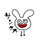 ヘタ描きウサギ（個別スタンプ：38）