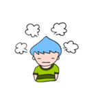 Blue men head nongmapro（個別スタンプ：3）