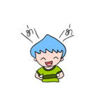 Blue men head nongmapro（個別スタンプ：4）